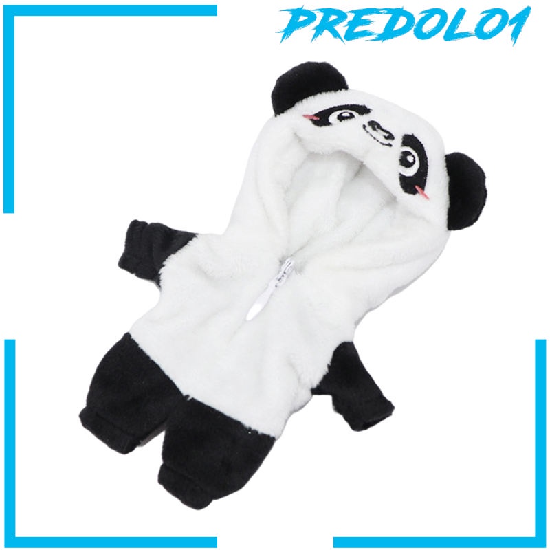 (Predolo1) Mainan Jumpsuit Lengan Panjang Motif Panda Untuk Aksesoris Boneka Ob11