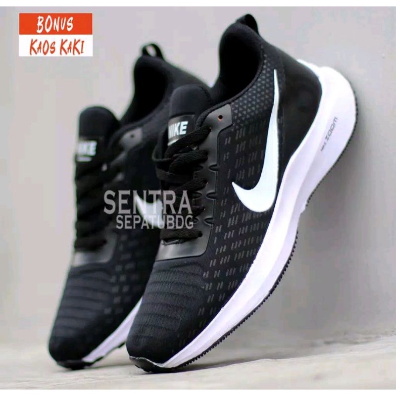 100% PREMIUM Sepatu Nike Zoom Running Pegasus Turbo 35 React Sport Men Hitam Putih Hijau High BW