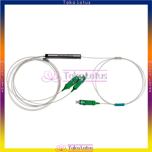 Passive Splitter FO PLC SC APC 1*2 Fiber Optik Pasif