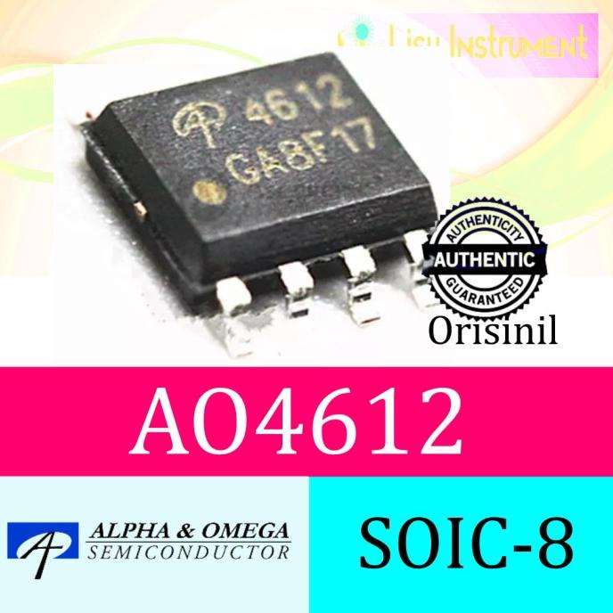 AO4612 4612 60V Complementary Enhancement Mode Field Effect Transistor lisuin90 Kualitas Baik