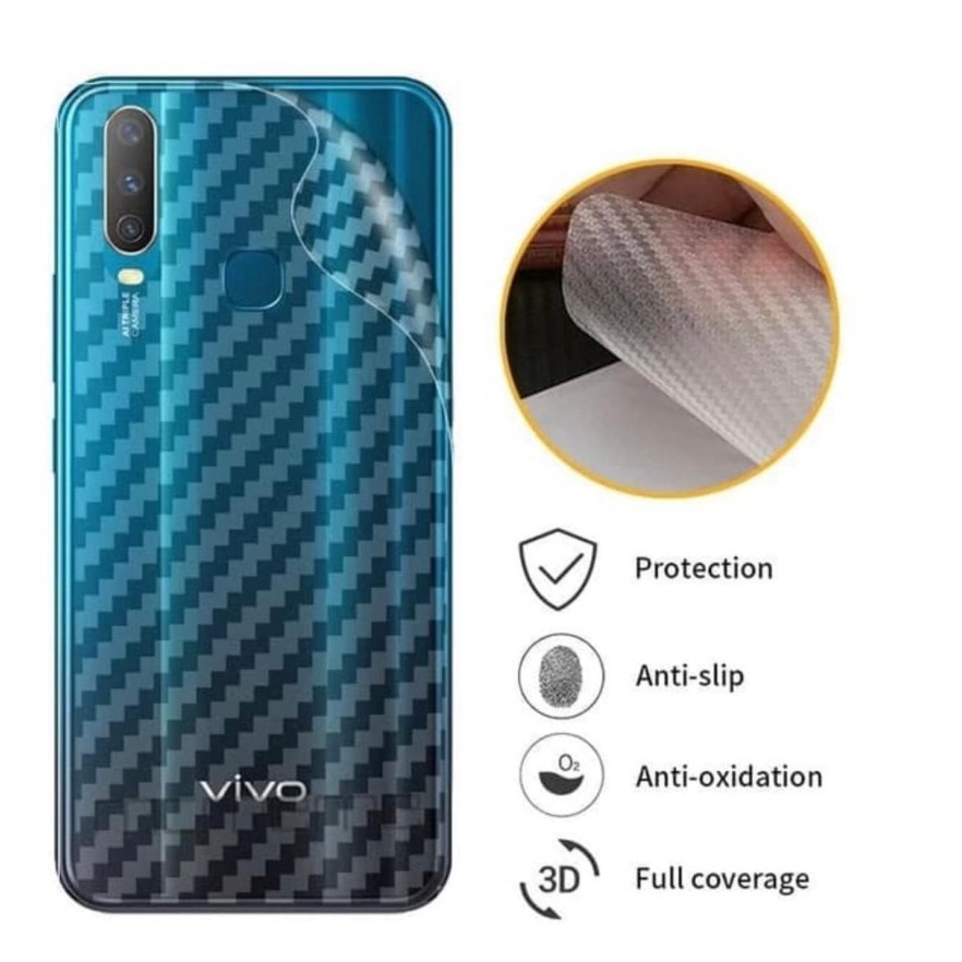 ANTI GORES BELAKANG SKIN CARBON VIVO Y71 - FA