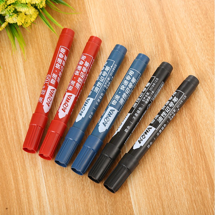 Permanent Marker Spidol Permanen Import / Spidol Tinta Hitam Permanen