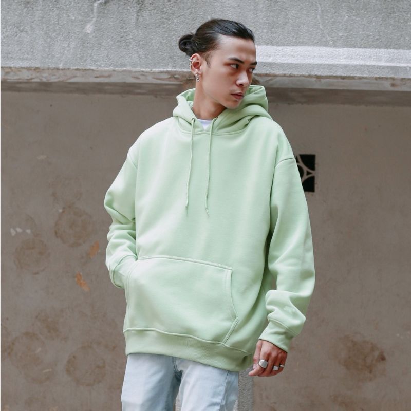 (S - 6XL XXXXXL) ZIP Hoodie Polos Hijau MINT GREEN BIGSIZE OVERSIZE Jacket Resleting Matcha Sage Green Basic Sweater Basic Unisex Soft color pastel XXL XXXXL 5XL 4XL 3XL