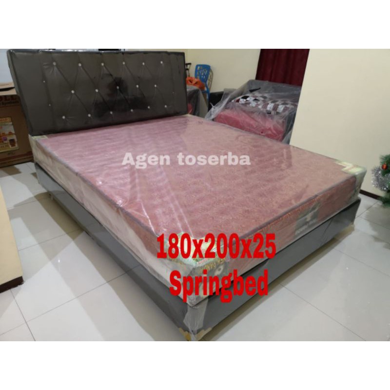 dipan dan springbed 180x200x25 free ongkir