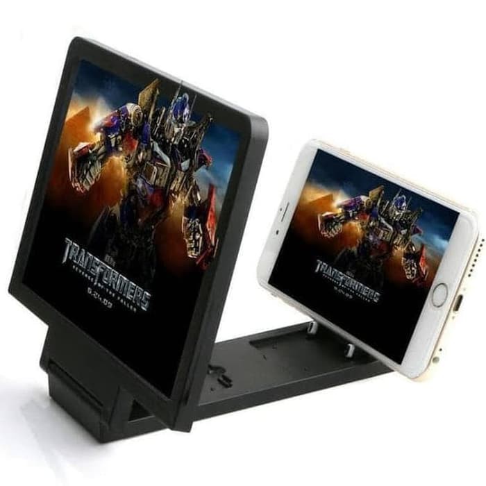 Pembesar Layar HP Proyektor HP 3D Enlarged Screen   Hitam