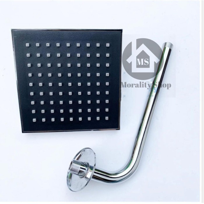 Wall Shower Tembok minimalis Kotak 6inch WS73- Shower segi4 Tanam E10