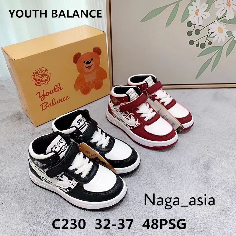 ( FREE DEKER ) SEPATU IMPORT ANAK LAKI-LAKI YOUTH BALANCE / C230 SIZE 32-37 / DUA WARNA / SEPATU ANAK TERLARIS