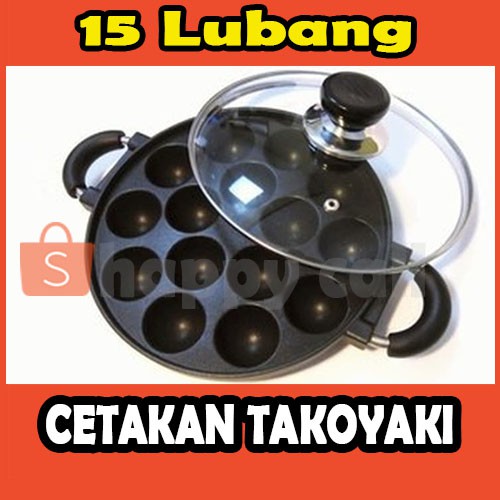 CETAKAN TAKOYAKI 15 LUBANG TAKOYAKI