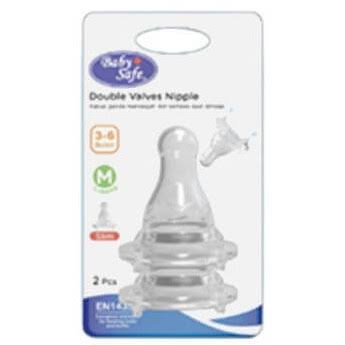 BabySafe Double Valves Nipple Slim