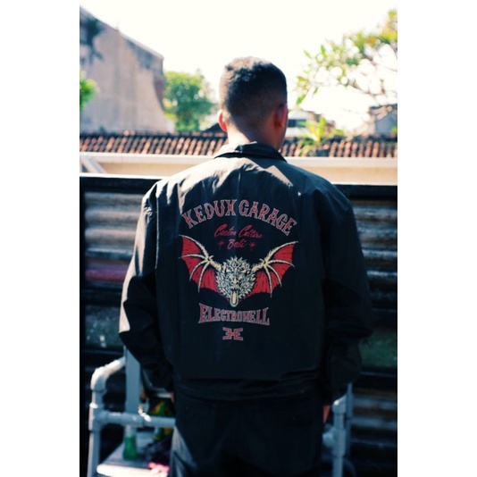 JAKET  KEDUX GARAGE X ELECTROHELL / MJWB LELAWAH BK