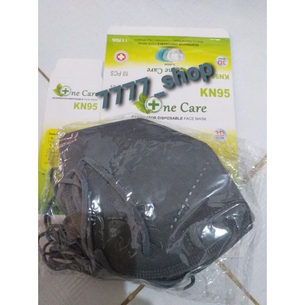 masker KN95 onecare 5ply varian abu abu, hrg 1 pack isi 10pcs