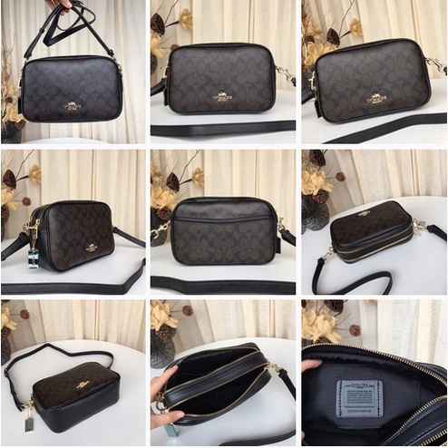 [Instant/Same Day]  1767  7617  88010  2835  3239  68168  coach double zip camera bag shoulder messenger women crossbody handbag  xjb