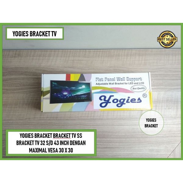 BRACKET TV M - BRACKET TV 32  SD 43 INCH - BRACKET UNIVERSAL - SAMSUNG - LG - PANASONIC - POLITRON