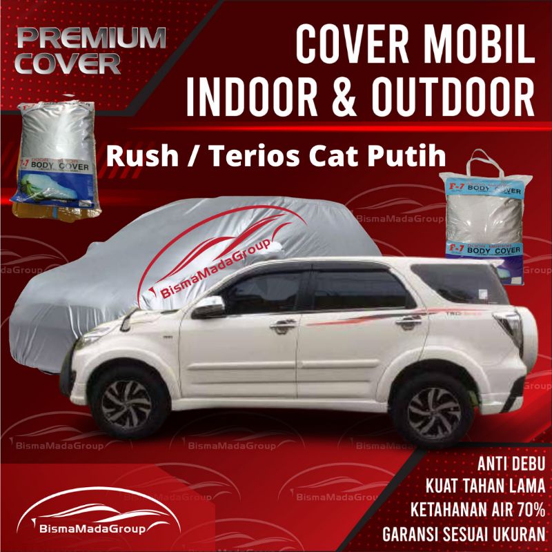 BODY COVER MANTEL SELIMUT PELINDUNG SARUNG BODY MOBIL KHUSUS RUSH TERIOS CAT PUTIH