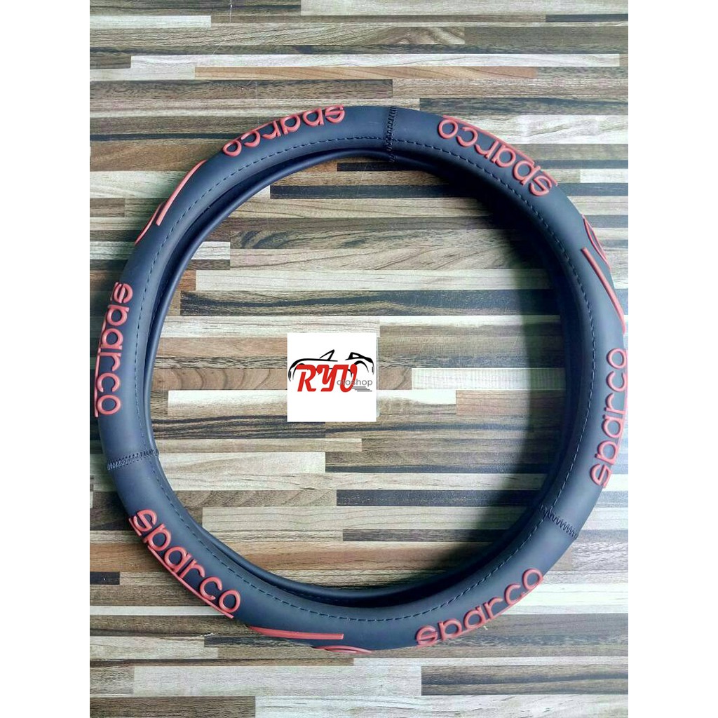 Sarung Stir Mobil Racing Sparco Hitam