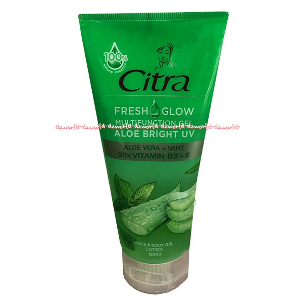 Citra Fresh Glow 180ml Multifunction Gel Coconut Nourish Tomato Aloe Vera Face &amp; Body Gel lotion Ringan Tidak lengket Di Kulit Muka