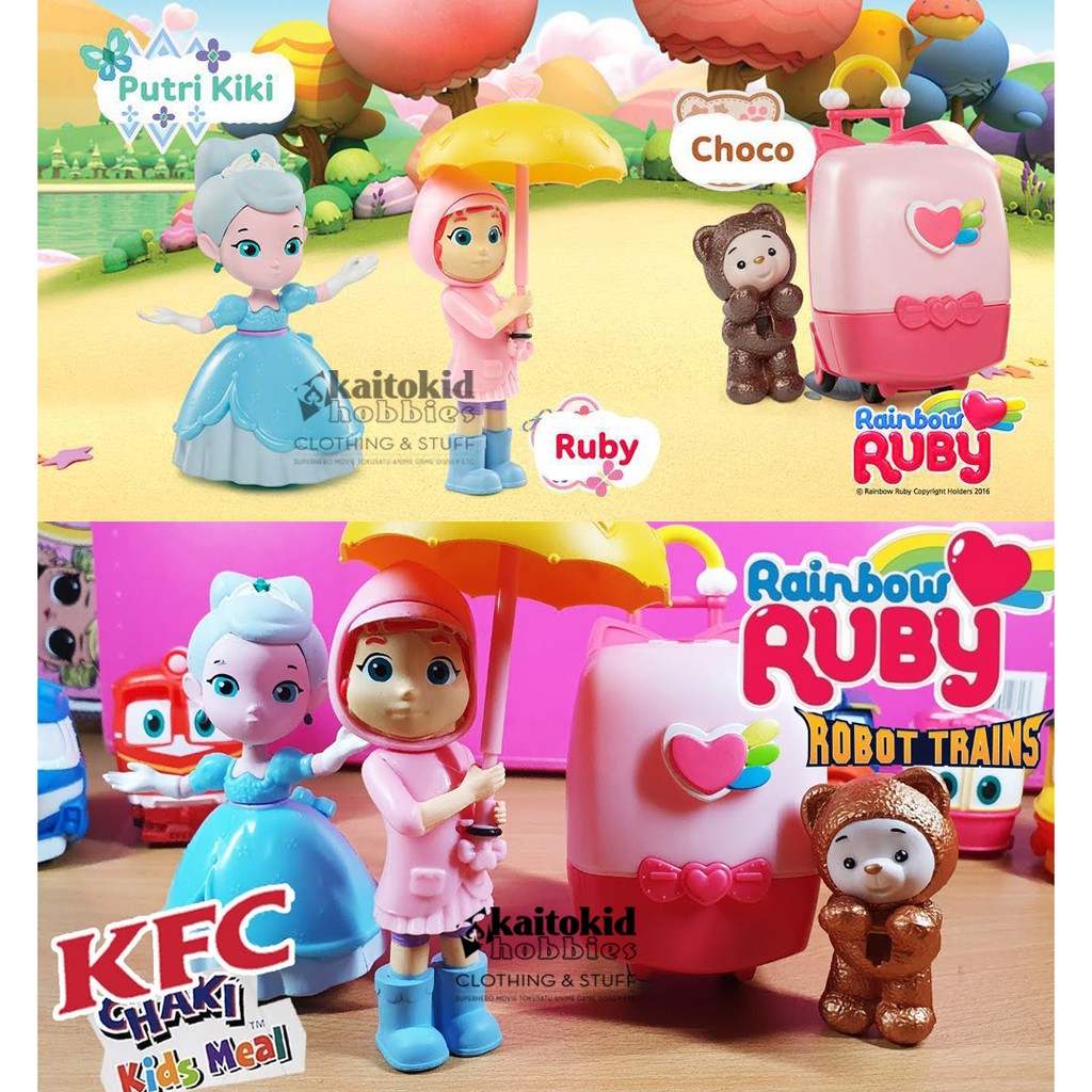 Mainan KFC RAINBOW RUBY Chaki Meal