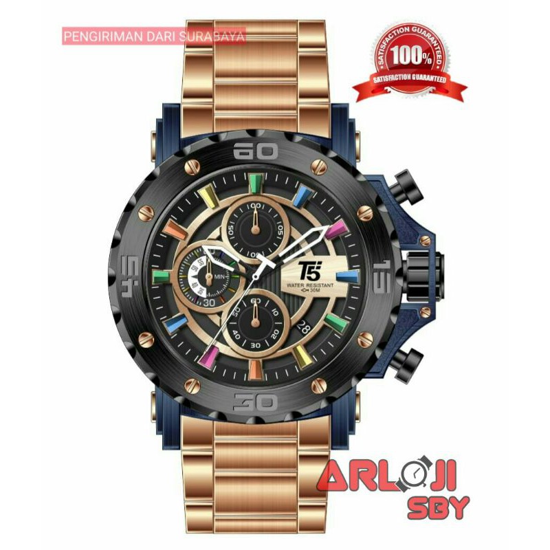 NEW!!!  JAM TANGAN PRIA T5 H3702 G CHRONO SPORT ORIGINAL WR