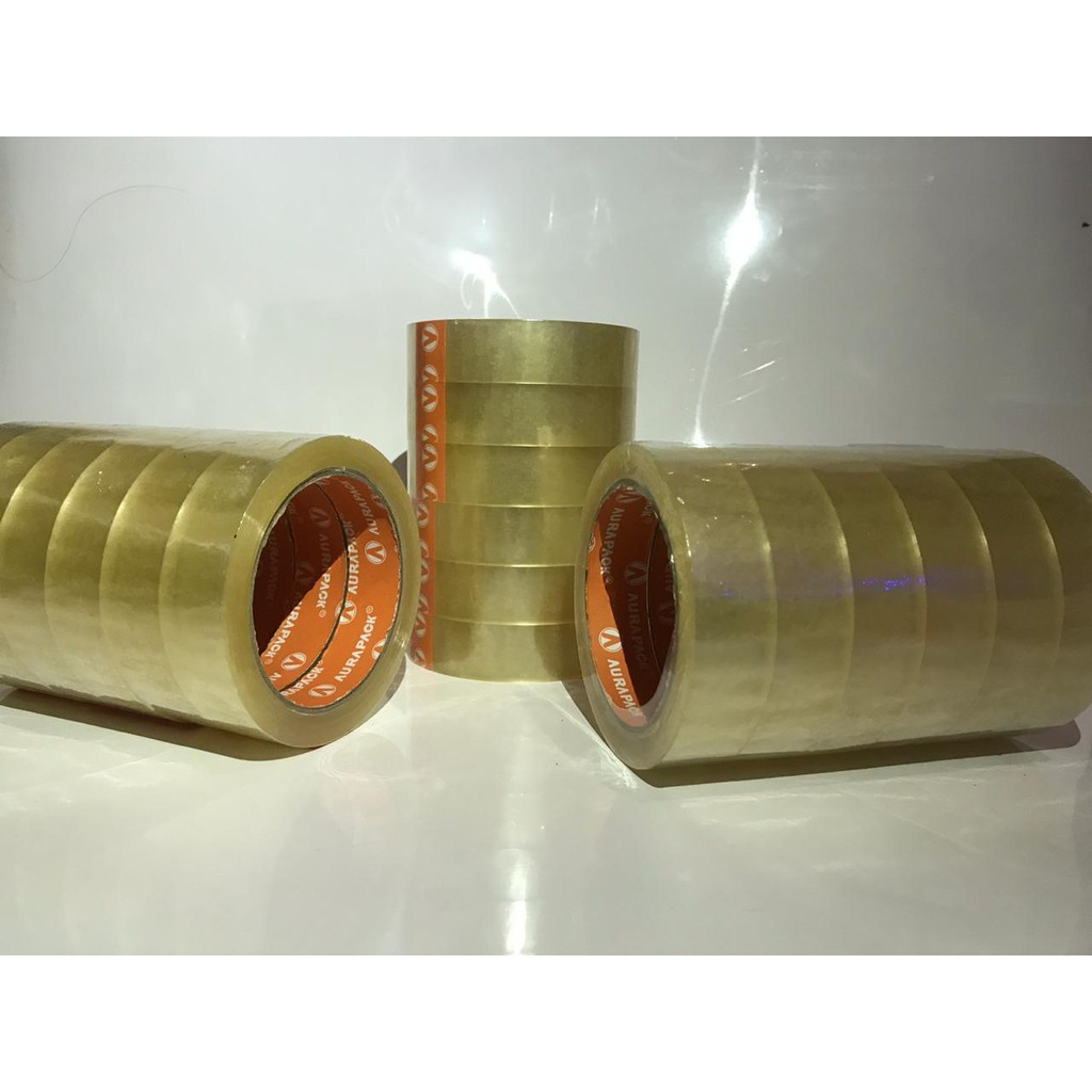 

Solatip / Lakban 1 inchi 24 mm merk Aurapack Tebal 72 yard