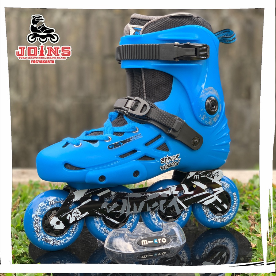 Sepatu Roda Pemula Inline Skate M-cro (Micro) MT-Plus Blue