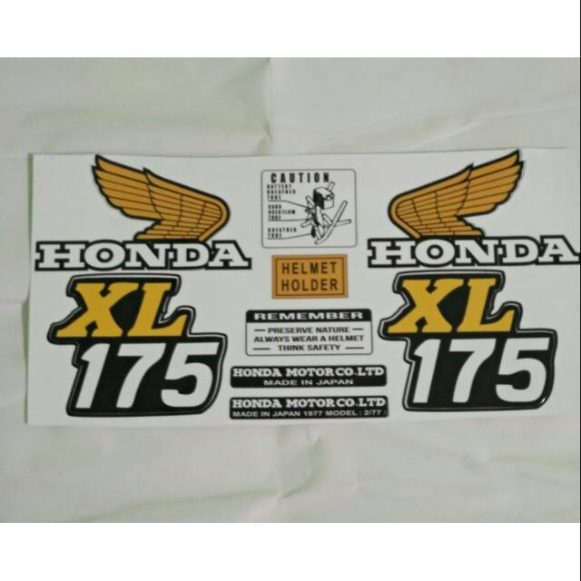 decals / striping  honda xl 175