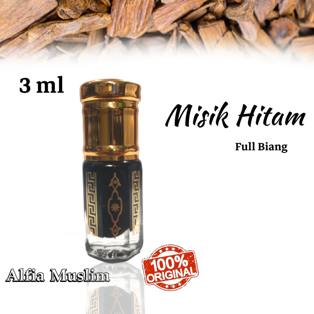 Parfum Saudi Misk Hitam Full Biang 6 ML Dan 3 ML Aroma Saudi Exclusive