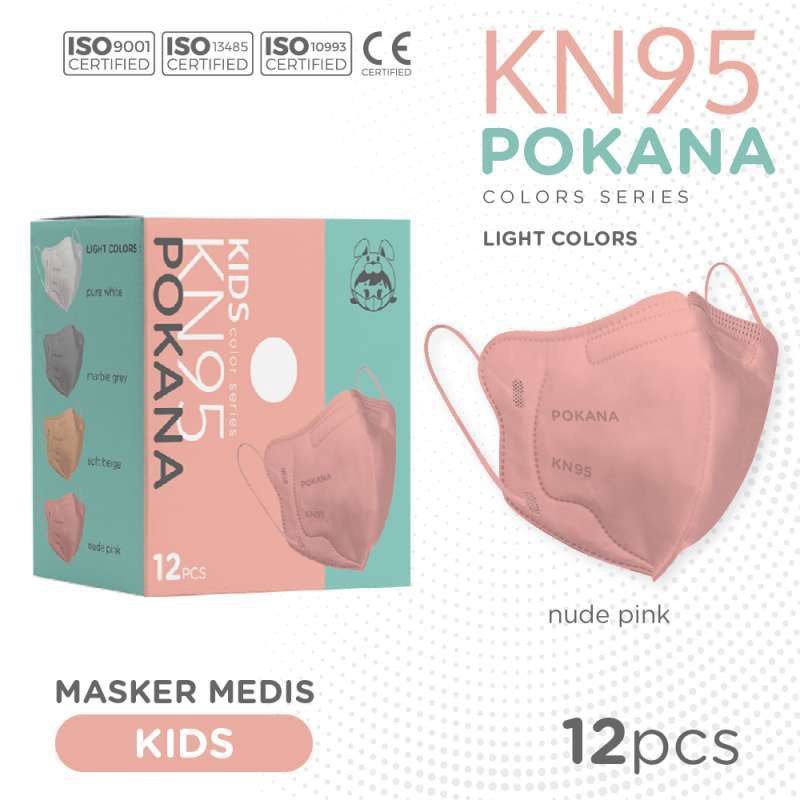 Pokana Mask KN95 Kids / Masker Medis Anak Earloop