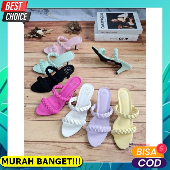 Sandal Hak Wanita Hils Import Hk Hels Aj 08 Tahu Jepit Zara R4 54 Cafana Sandal High Heels Wanita Sa