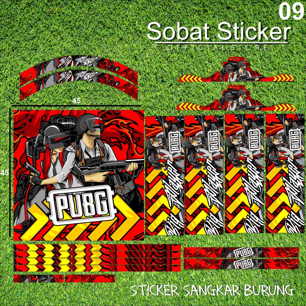 Stiker Decal SANGKAR KOTAK KICAU MANIA Sangkar EBOD JAYA Sangkar ORIQ JAYA Sangkar Kicau MANIA KACER