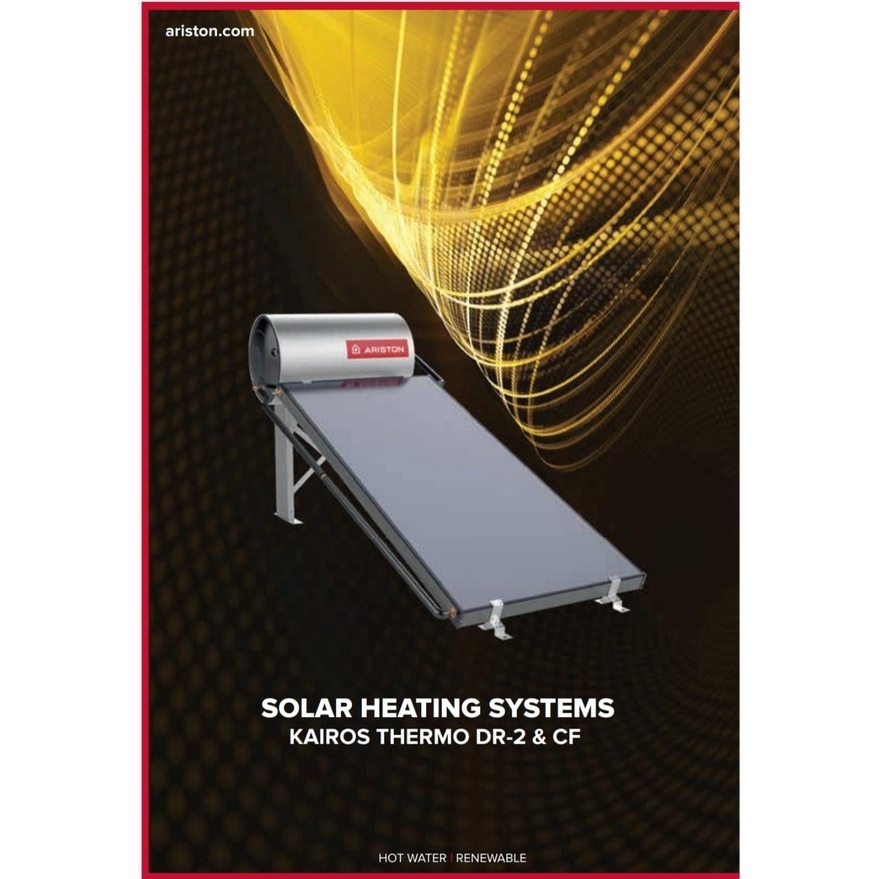 Ariston Kairos Thermo DR-2 Direct Solar Water Heater 150 Liter Panel Surya Pemanas Air Atap / Dak