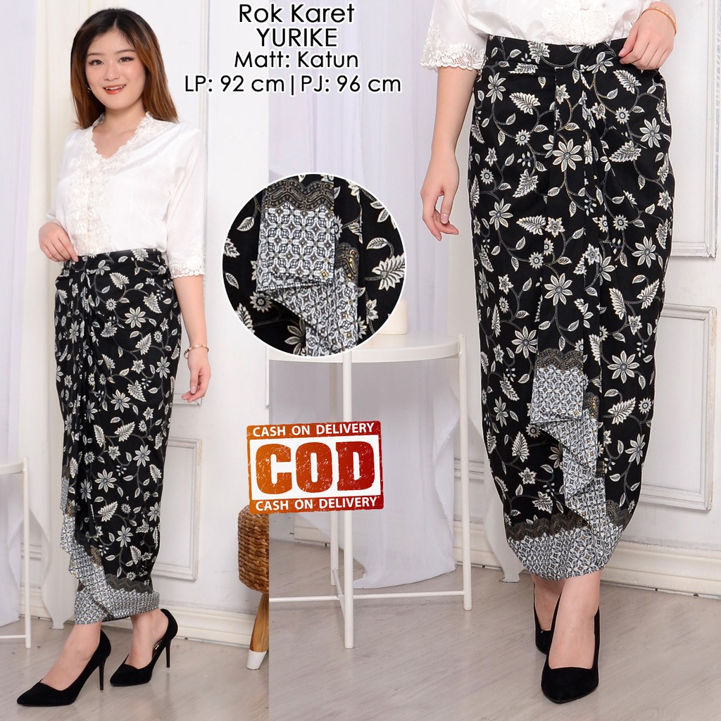Rok Kebaya Jadi Pinggang Karet / Bawahan Kebaya Batik Modern / Rok Batik Elegan Yurike