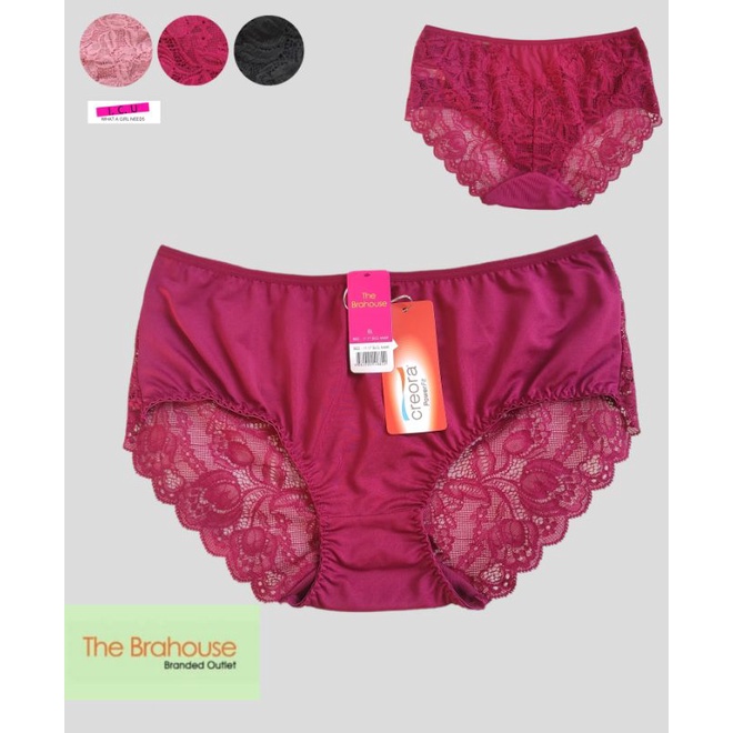 Celana Dalam Renda Wanita Panty Lace Midi Original The Brahouse B02-1117 Size XL