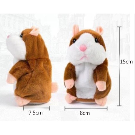 Boneka talking hamster peniru suara mainan bayi lucu imut