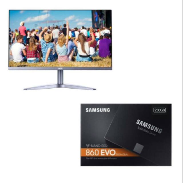 LED AOC 24B1XH5 + SSD SAMSUNG 250GB PAKET