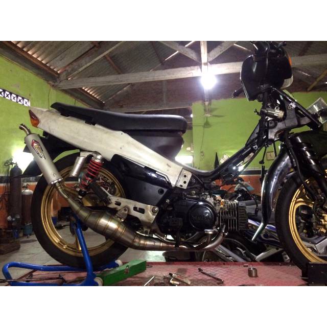 Knalpot Creampie muffler Jogja Fizr type Kalajengking Stainless