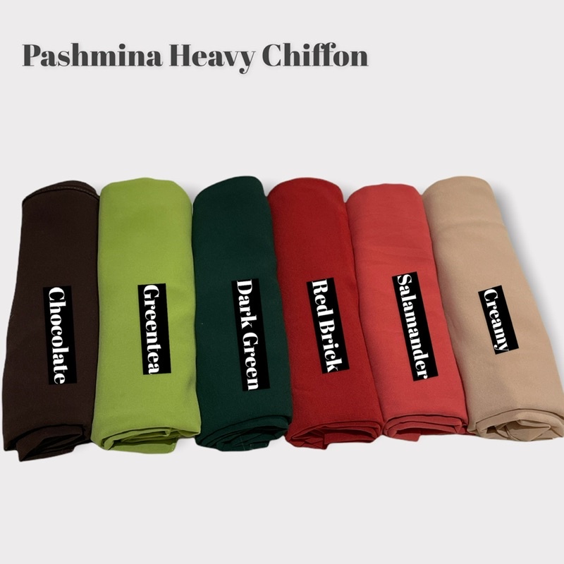 PASHMINA TURKISH HEAVY CHIFFON / Pashmina  Turkish PART II