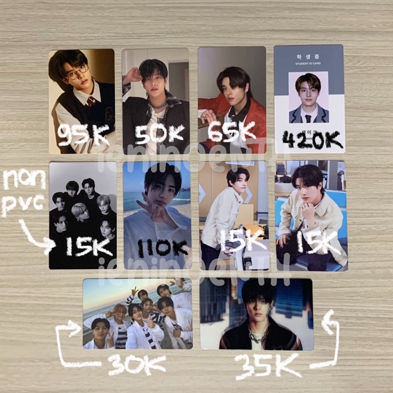 ENHYPEN JAKE PHOTOCARD (pc hakanai std potter, bdc hype concept, scylla holo, id card sg21 idc, pob 