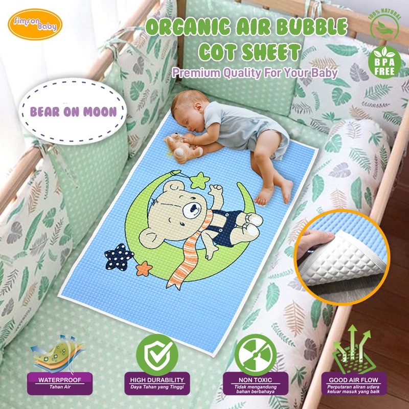 SIMSON BABY PERLAK ORGANIC - Perlak bayi 90 x 60 cm