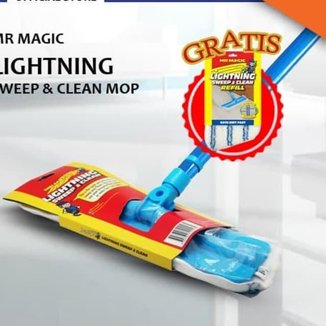 Sapu & Pel Lantai [ 2 in 1 ] Mr Magic - Sweep & Clean