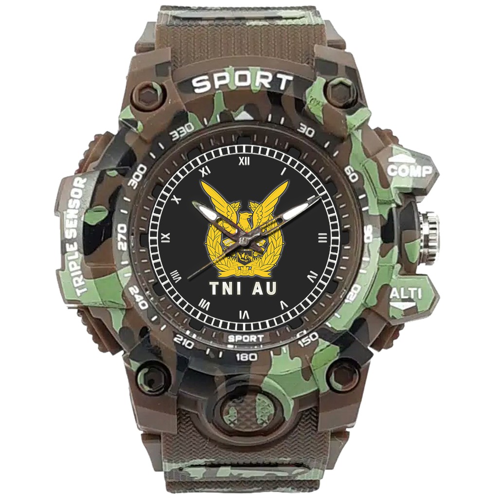 (SPECIAL EDITION) JAM TANGAN LOGO TNI-AU WATER RESISTANT NO.13