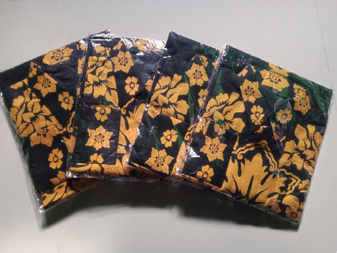 Batik Solo Kemeja Batik Pria Lengan Panjang Ahy Gold Dillan Lapis Furing Galing Purwo Wulu Wayang