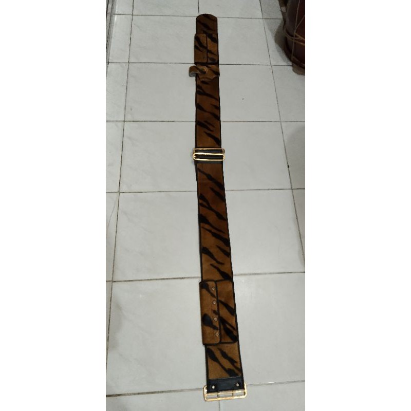 sabuk kalep otok bopo kulit coret macan 150cm