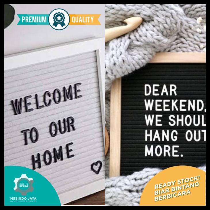 

LENGKAP! 1 SET FELT LETTER BOARD / PAPAN HURUF CAFE, PAPAN NAMA BAYI KODE 845