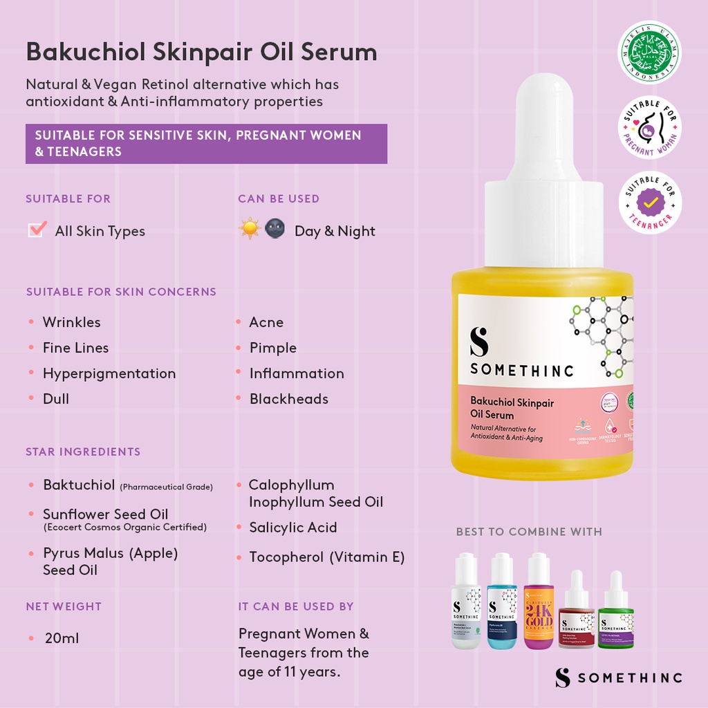 SOMETHINC Bakuchiol Skinpair Oil Serum [20ml]