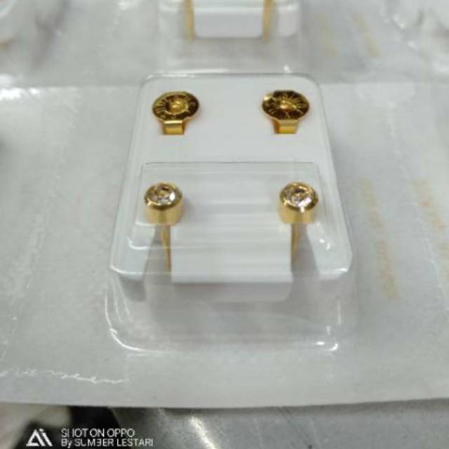 Anting Tindik Studex Medium Warna Gold / Kerabu Studex Original