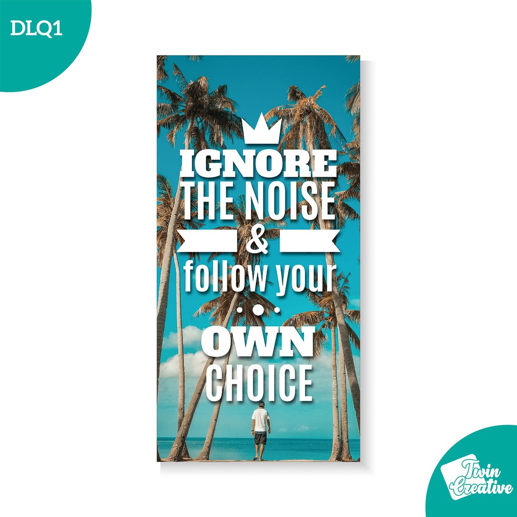 Twindigital Custom Hiasan Dinding Poster Kayu Tema Daily Life Quotes - Papan MDF Daily Life Quotes