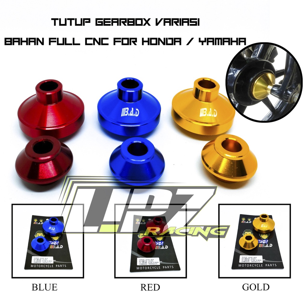 GEARBOX KM / TUTUP COVER GEARBOX KM BAHAN FULL METAL CNC SOLID COLOUR UNTUK HONDA / YAMAHA