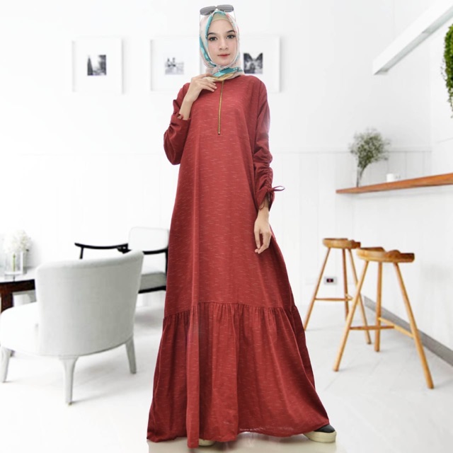 ALEXANDRIA Dress Maroon