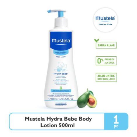 MUSTELA PUMP HYDRA BEBE BODY LOTION 500ML/ LOTION BABY