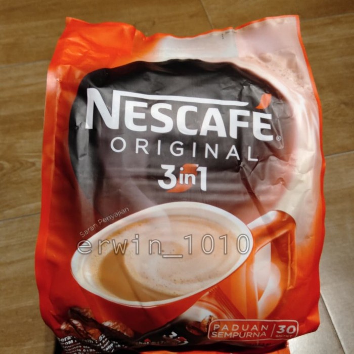 

Nescafe 3 in 1 Original Soluble Coffee (30sachet x 17,5gr)